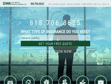 Tablet Screenshot of garywarneragency.com